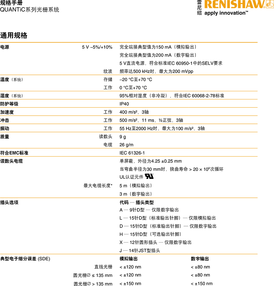 QUANTiC?系列光柵系統