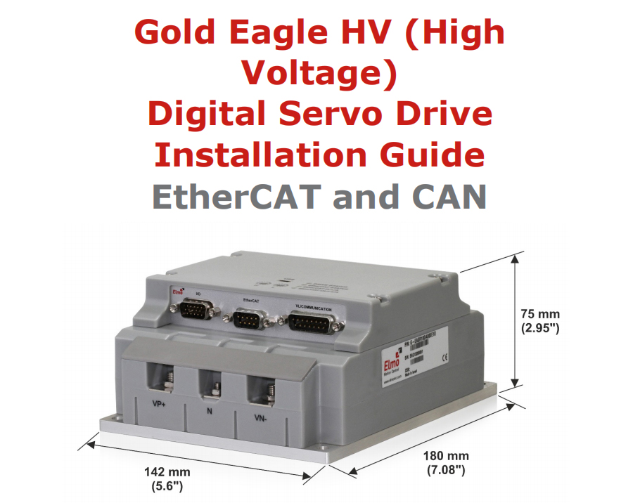 Gold Eagle HV（高壓）伺服驅動器安裝