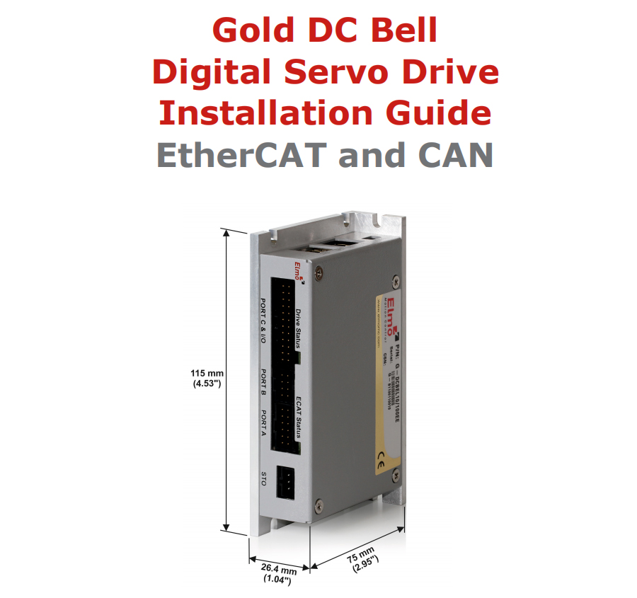 Gold DC Bell 高功率密度伺服驅動器