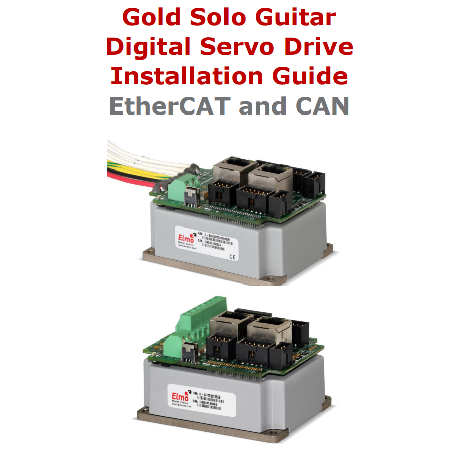 Gold Solo Guitar 高功率、獨立的基于網絡的伺服驅動器