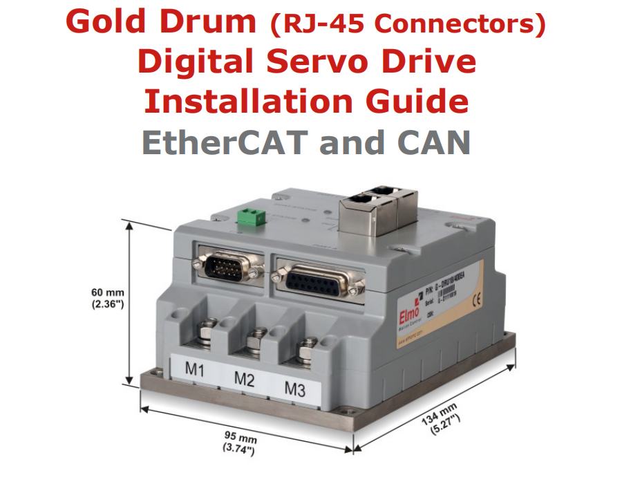 Gold Drum高功率密度、智能、彈性伺服驅動器-RJ45