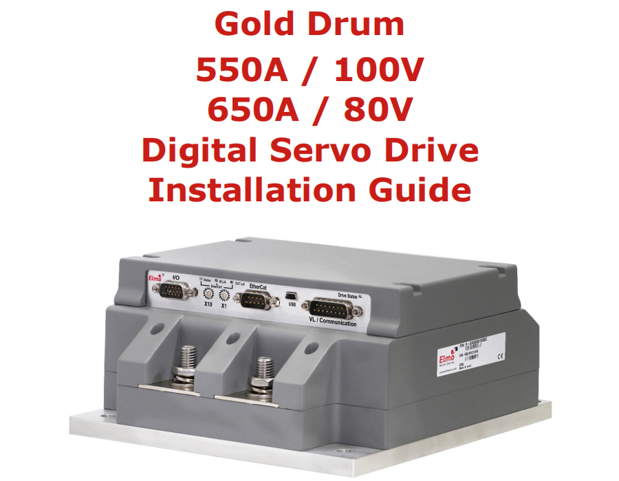 新型 GOLD Drum 550 超高電流伺服驅動器